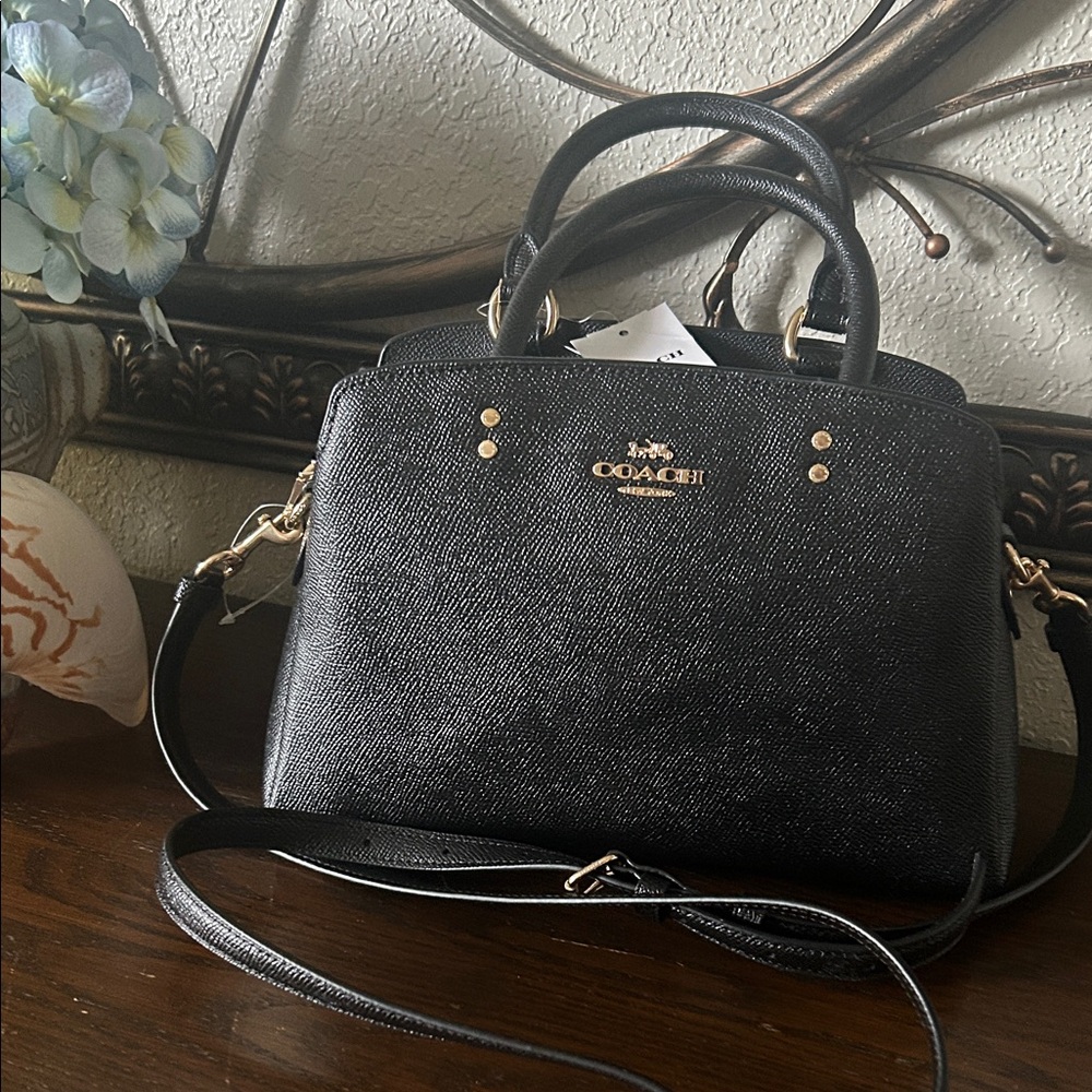 Coach Black Leather Satchel